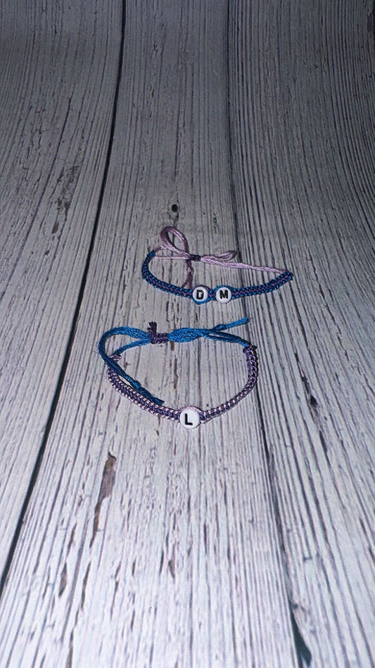 Grace strand (Only 1 bracelet comes. custom intial/s  and colors of your choice)