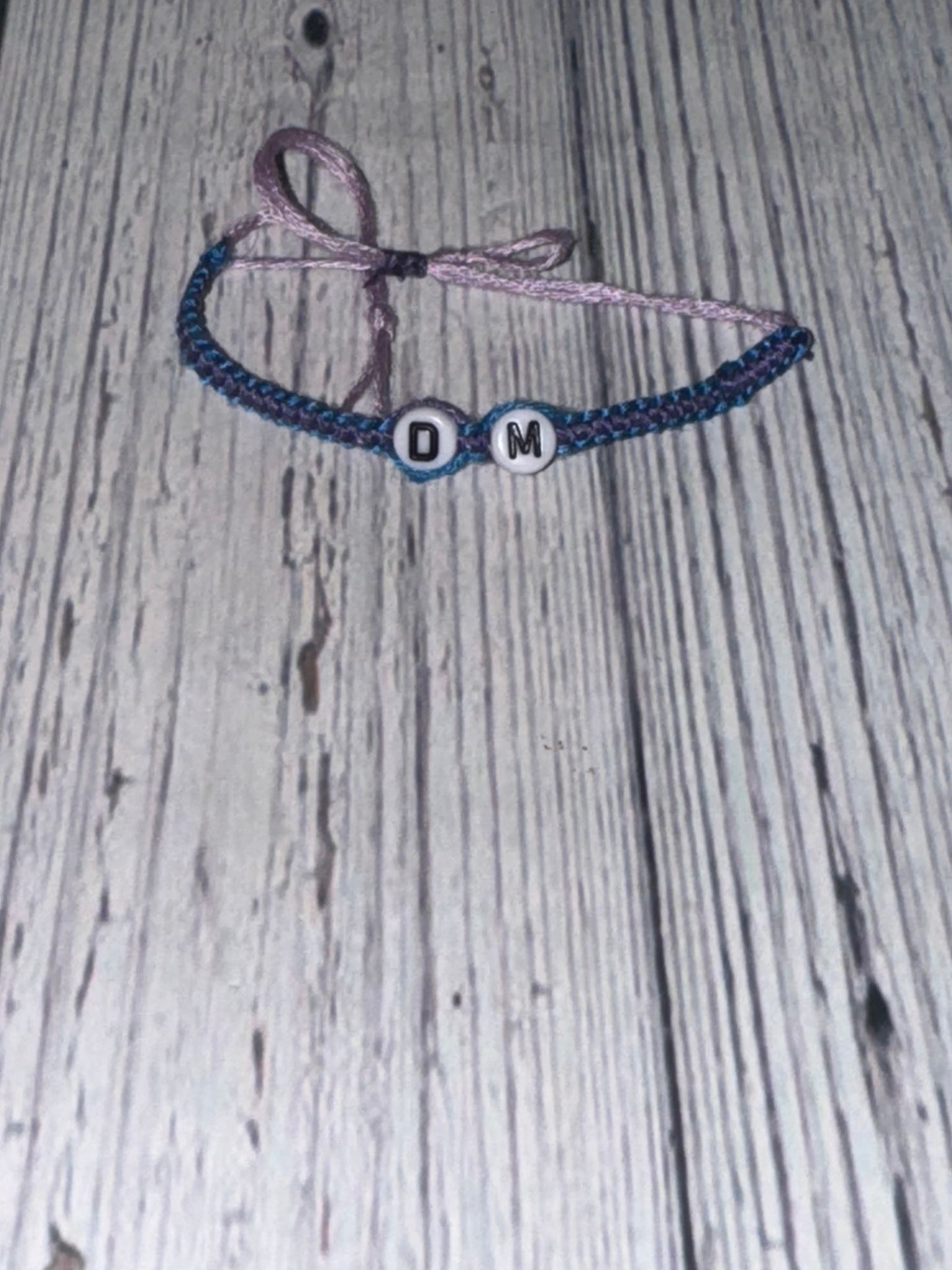 Grace strand (Only 1 bracelet comes. custom intial/s  and colors of your choice)